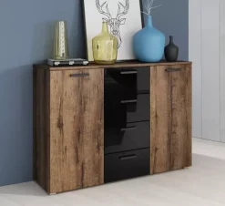 Zestawy Mebli Do Sypialni|Komody>Helvetia Komoda do sypialni 132 cm dąb monastery GALACTIC