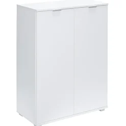 Komody>INTER MEBLE Komoda do sypialni 71 cm dwudrzwiowa nowoczesna ELARO biała biały