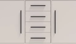 Zestawy Mebli Do Sypialni>GiB Meble Komoda do sypialni 150 cm z szufladami MAXIDO kaszmir