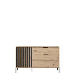 Zestawy Mebli Do Sypialni|Komody></noscript>LASKI Komoda do sypialni w stylu nowoczesnym TERAMO dąb artisan antracyt