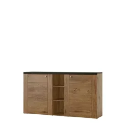 Zestawy Mebli Do Salonu|Komody>Helvetia Komoda dwudrzwiowa 155 cm LARONA dąb lefkas