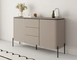 Komody>Helvetia Komoda dwudrzwiowa do salonu 162 cm z szufladami i półkami congo BELLO