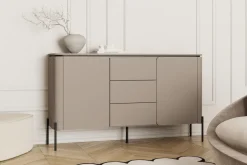 Komody></noscript>Helvetia Komoda dwudrzwiowa do salonu 162 cm z szufladami i półkami congo BELLO