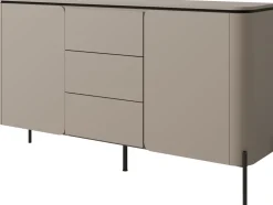 Komody></noscript>Helvetia Komoda dwudrzwiowa do salonu 162 cm z szufladami i półkami congo BELLO