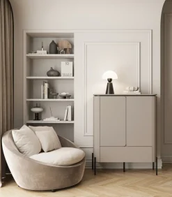 Komody></noscript>Helvetia Komoda dwudrzwiowa do salonu 162 cm z szufladami i półkami congo BELLO