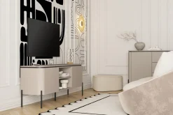 Komody></noscript>Helvetia Komoda dwudrzwiowa do salonu 162 cm z szufladami i półkami congo BELLO