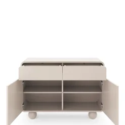 Zestawy Mebli Do Salonu|Komody>PIASKI Komoda dwudrzwiowa z szufladami 108 cm kaszmir AVELON