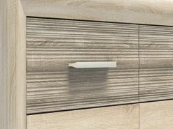 Meble Młodzieżowe|Zestawy Mebli Do Salonu></noscript>ML Meble Komoda dwudrzwiowa z szufladami 165 cm CASTEL dąb sonoma