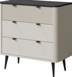 Zestawy Mebli Do Salonu>JUREK Komoda kaszmirowa z szufladami 90 cm do salonu MIREL