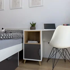 Meble Młodzieżowe|Zestawy Mebli Młodzieżowych></noscript>JUREK Komoda nowoczesna 80 cm JORK