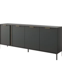 Komody></noscript>LASKI Komoda nowoczesna LECCE antracyt