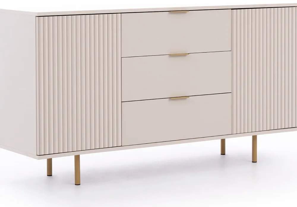 Zestawy Mebli Do Salonu|Komody>GiB Meble Komoda nowoczesna na nóżkach do salonu 150 cm NAMASTE kaszmir