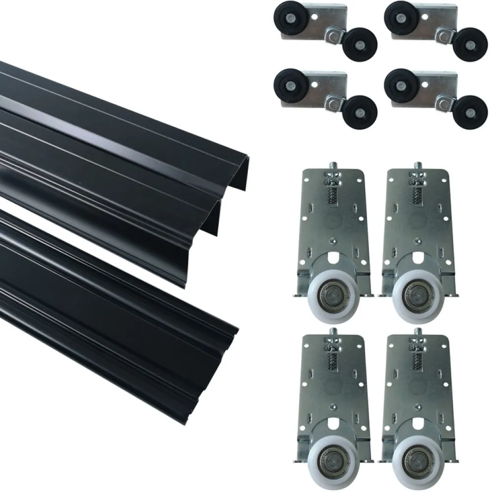 Komody>BROMARKT Komoda przesuwna 120 cm z lamelami i drążkiem do sypialni LOFT