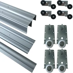 Komody></noscript>BROMARKT Komoda przesuwna 160 cm z szufladami do sypialni TOP grafit