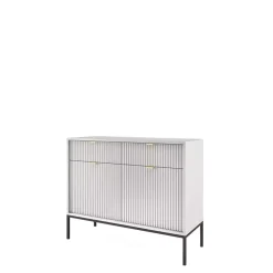 Komody></noscript>PIASKI Komoda szara 104 cm AVANTI szary