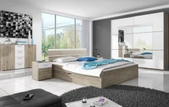 Zestawy Mebli Do Sypialni|Komody>Helvetia Komoda szeroka 132 cm san remo jasne BETA