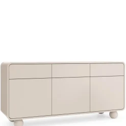 Zestawy Mebli Do Salonu|Komody></noscript>PIASKI Komoda trzydrzwiowa z szufladami 160 cm kaszmir AVELON