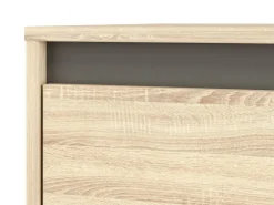 Zestawy Mebli Do Salonu|Zestawy Mebli Młodzieżowych></noscript>ML Meble Komoda trzydrzwiowa z szufladą 120 cm AVO dąb sonoma