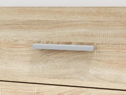 Zestawy Mebli Do Salonu|Zestawy Mebli Młodzieżowych></noscript>ML Meble Komoda trzydrzwiowa z szufladą 120 cm AVO dąb sonoma