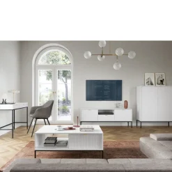 Komody></noscript>PIASKI Komoda wysoka nowoczesna 104 cm AVANTI biały