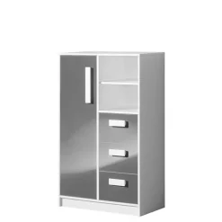 Zestawy Mebli Dziecięcych|Komody></noscript>DOMEL Komoda wysoka szuflady półki GULIVER