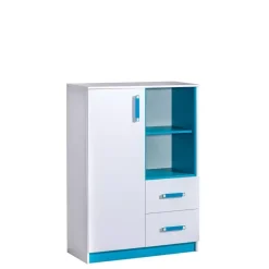 Zestawy Mebli Młodzieżowych|Komody></noscript>DOMEL Komoda wysoka z szufladami TRAFIKO