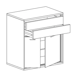 Zestawy Mebli Do Sypialni|Komody></noscript>JARSTOL Komoda wysoka z szufladami MORNE