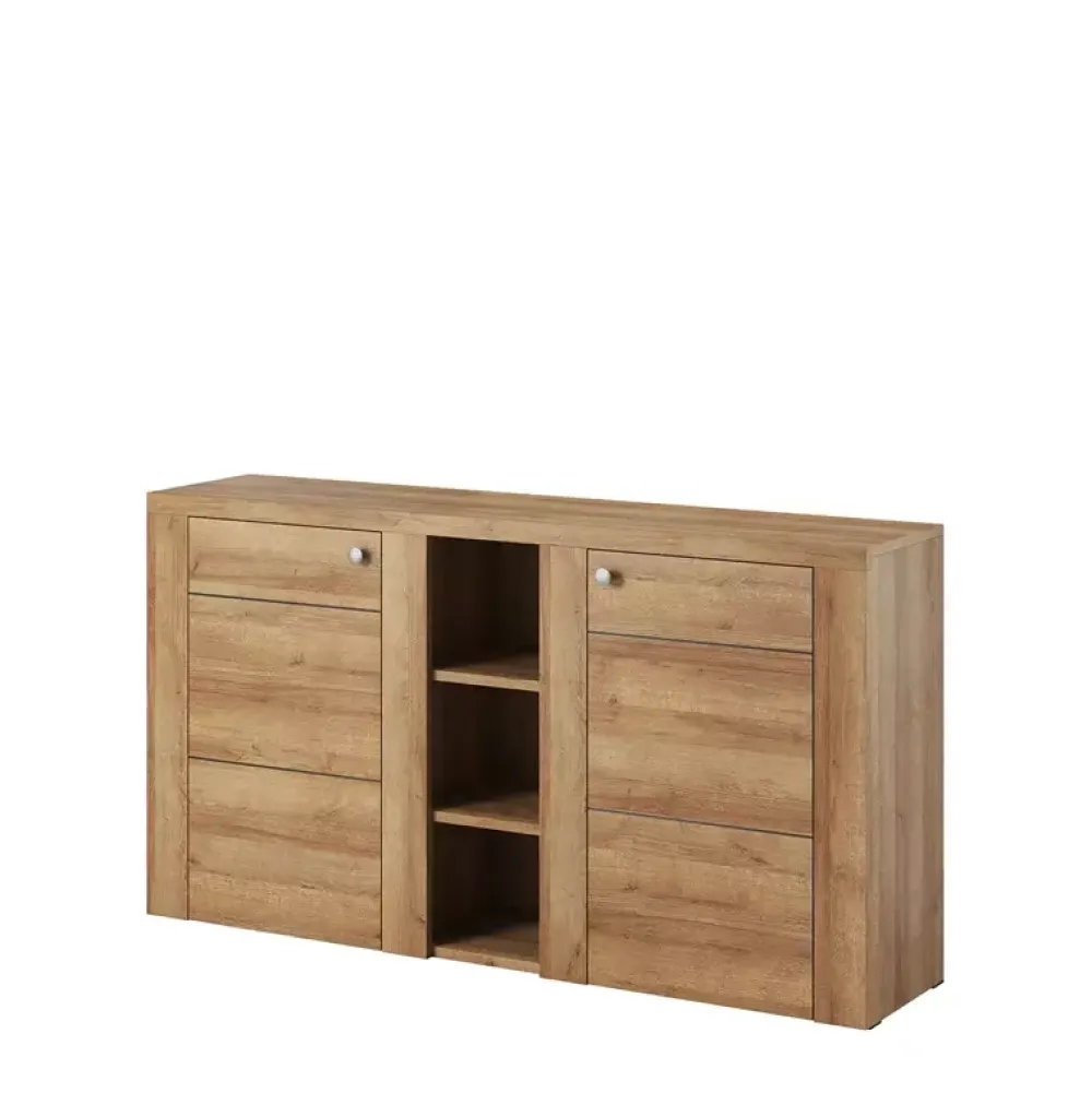 Zestawy Mebli Do Salonu|Komody>Helvetia komoda z drzwiami uchylnymi 155 cm LARONA dąb riviera