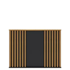 Zestawy Mebli Do Sypialni|Zestawy Mebli Do Salonu>Meblohand Komoda z półkami 120 cm lamele NELGARI