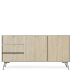 Komody>PIASKI Komoda z półkami do salonu w stylu boho FLOW