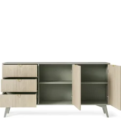 Komody>PIASKI Komoda z półkami do salonu w stylu boho FLOW