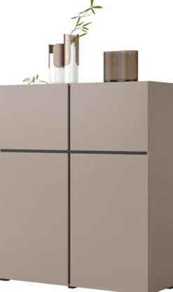 Zestawy Mebli Do Sypialni|Komody></noscript>Helvetia Komoda z półkami do salonu nowoczesna 120 cm CROSS