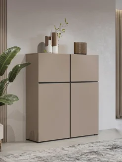 Zestawy Mebli Do Sypialni|Komody></noscript>Helvetia Komoda z półkami do salonu nowoczesna 120 cm CROSS