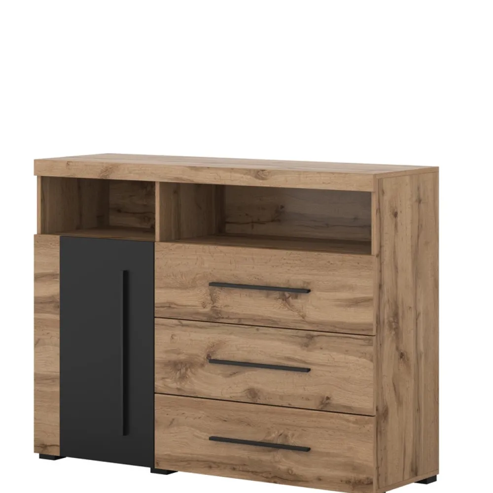 Zestawy Mebli Do Salonu|Komody>Helvetia Komoda z szufladami 120 cm do salonu dąb wotan ROGER