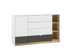 Zestawy Mebli Młodzieżowych|Komody>ML Meble Komoda z szufladami 138 cm do pokoju młodzieżowego TORINO