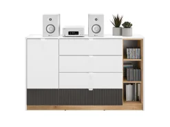 Zestawy Mebli Młodzieżowych|Komody></noscript>ML Meble Komoda z szufladami 138 cm do pokoju młodzieżowego TORINO