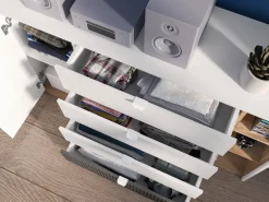 Zestawy Mebli Młodzieżowych|Komody></noscript>ML Meble Komoda z szufladami 138 cm do pokoju młodzieżowego TORINO