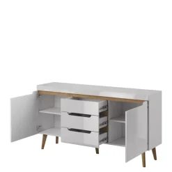 Zestawy Mebli Do Salonu|Komody>PIASKI Komoda z szufladami 160 cm RENI dąb artisan