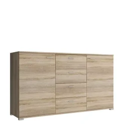 Komody>PIASKI Komoda z szufladami 150 cm SAND dąb sonoma