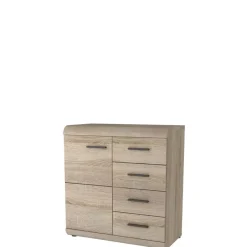 Zestawy Mebli Do Salonu|Komody>LASKI Komoda z szufladami 80 cm dąb sonoma LIBRA