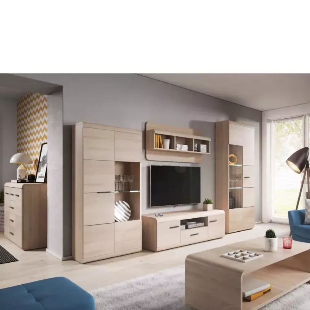 Zestawy Mebli Do Salonu|Komody>LASKI Komoda z szufladami 80 cm dąb sonoma LIBRA