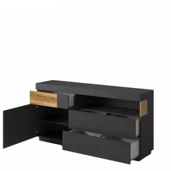 Komody>Helvetia Komoda z szufladami 169 cm KOBE w kolorze matera