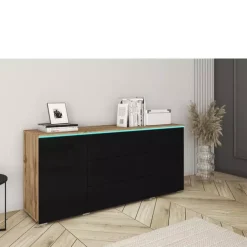 Komody></noscript>BRATEX Komoda z szufladami 150 cm VELLORE