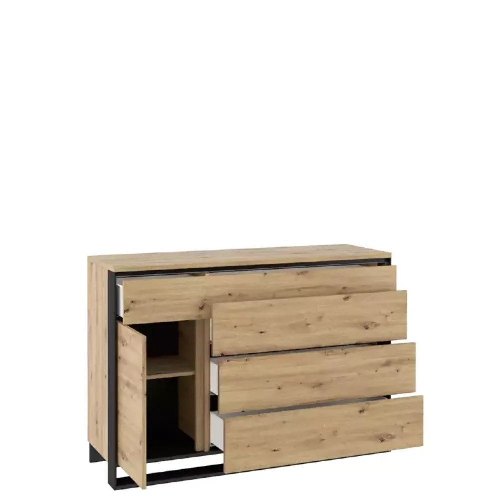 Zestawy Mebli Do Salonu|Komody>lenart. Komoda z szufladami do salonu QUANT dąb artisan