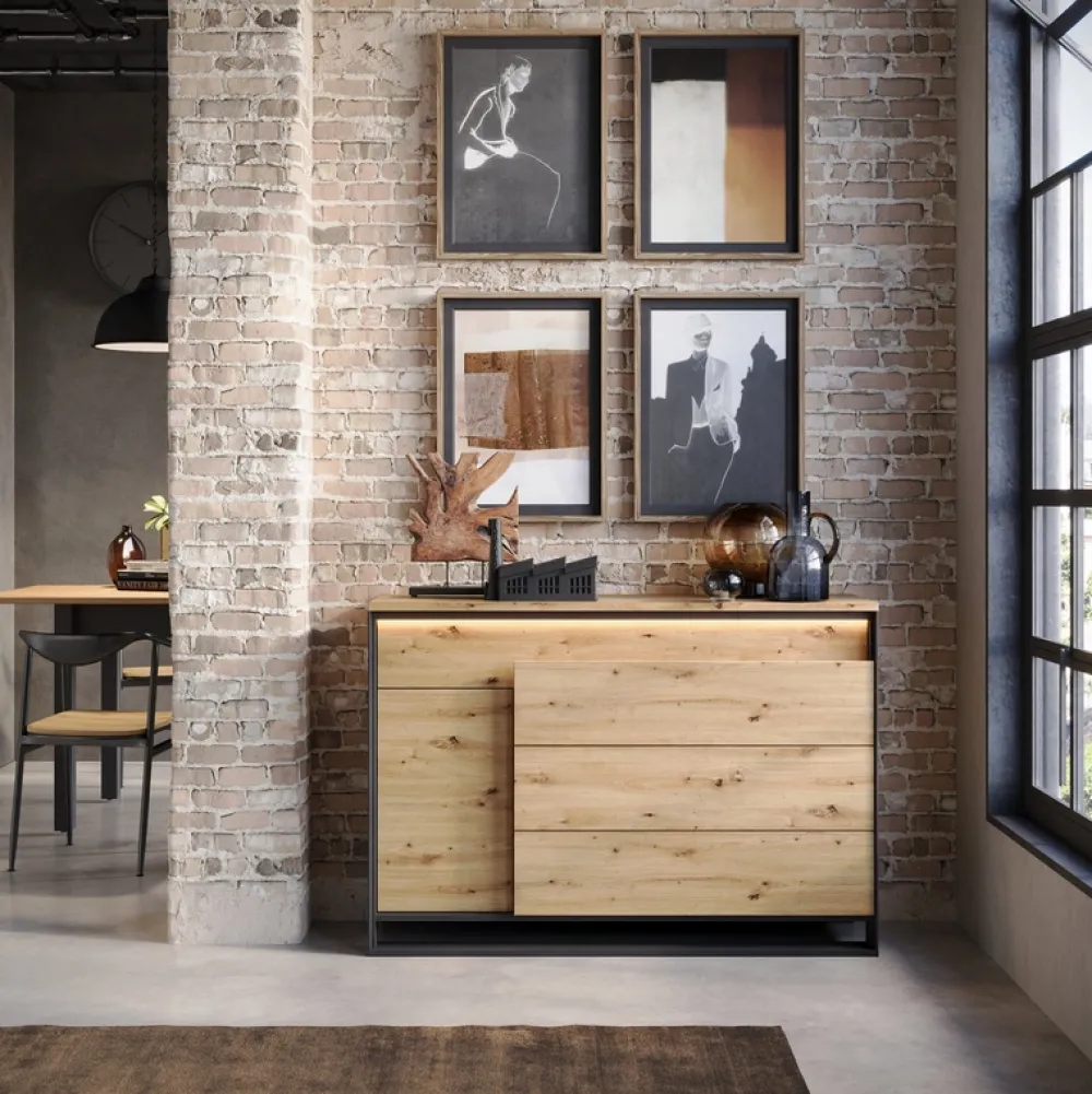 Zestawy Mebli Do Salonu|Komody>lenart. Komoda z szufladami do salonu QUANT dąb artisan