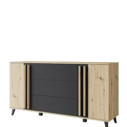 Komody|Zestawy Mebli Do Salonu></noscript>BRATEX Komoda z szufladami do salonu 150 cm HOMELY dąb artisan