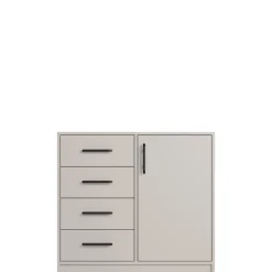 Komody>MEBLAR Komoda z szufladami do sypialni 90 cm SEVAS kaszmir