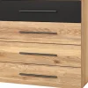 Zestawy Mebli Do Sypialni|Komody>Helvetia Komoda z szufladami do sypialni w stylu loftowym 90 cm BETA