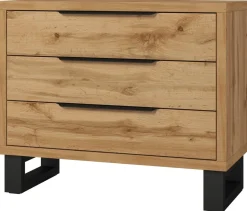 Zestawy Mebli Do Sypialni|Komody>Helvetia Komoda z szufladami do sypialni w stylu loftowym 100 cm HALLE S