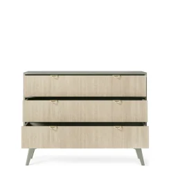 Komody>PIASKI Komoda z szufladami FLOW jodełka scandi